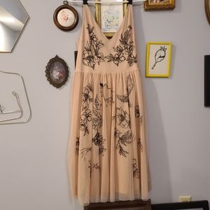 Express Tulle Embroidered Dress Size 12